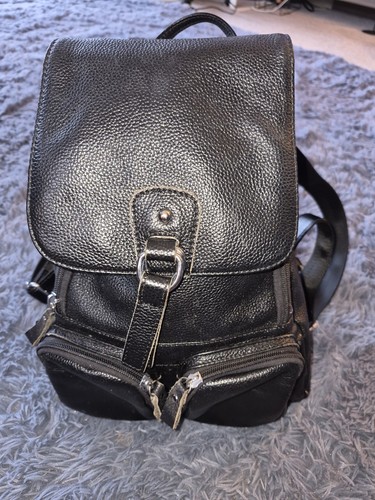 Vintage real leather backpack - vintage,