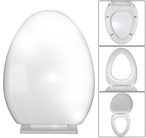 Toilet seat soft close white - toilet,