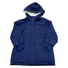 Christian Dior Sports Wool Hooded Jacket Blue Womens Small