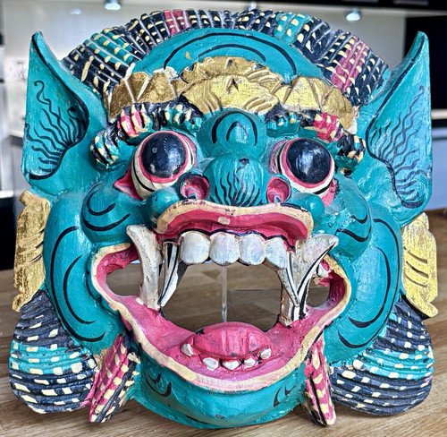 Mask dragon wooden barong - mask,