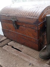 steel Cunard traveling trunk