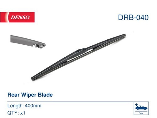 Wiper blade rear - wiper, 16"