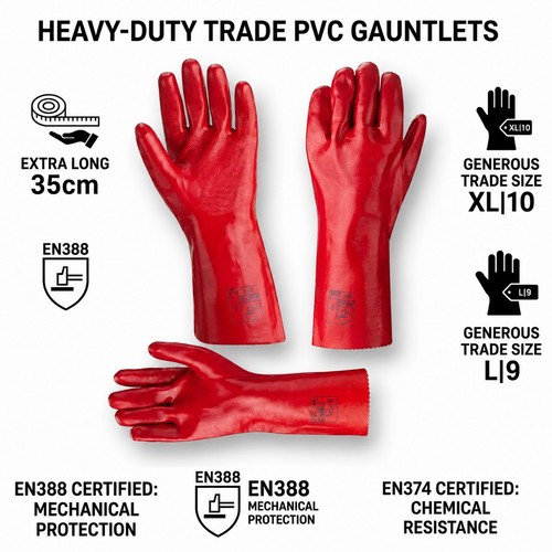 24x red pvc rubber - pvc, duty