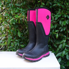 Muck Boot Arctic Sport II Tall Black Fleece UK Size 7 Wellington