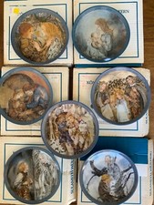 7 x vintage Konigszelt Bayern Sulamith Wulfing collectors plates - 20cm diam