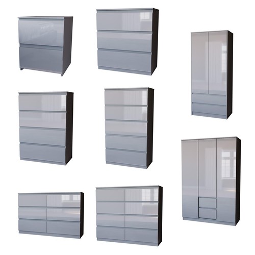 Modern grey chest - chest, drawers
