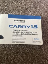 Suzuki 1.3 Carry van  Owners Manual