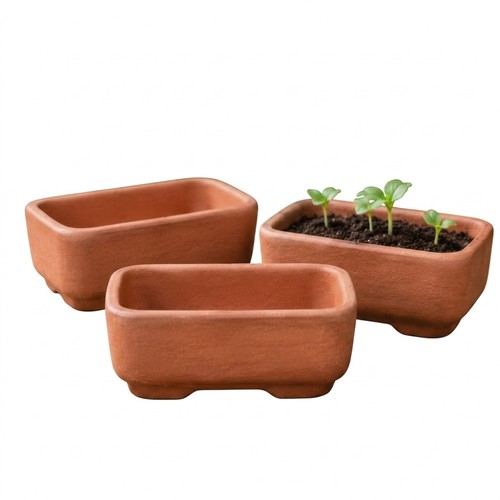 Purple clay rectangular - purple,