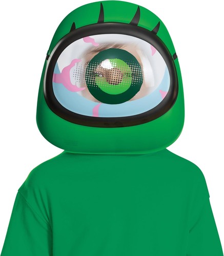 Green impostor plastic mask - impostor,