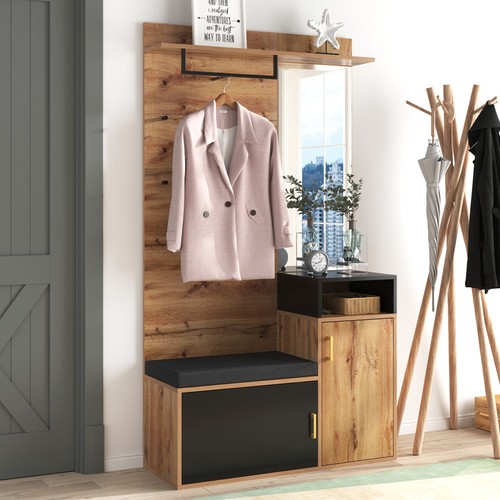 Mirror coat rack - rack, shoe