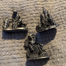 Myth & Magic Bundle 3 x Tudor Mint Figurines Ornaments Pewter Wizards Dragons