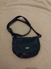  ❤️ NAVY BLUE PU LEATHER CROSSBODY SHOULDER HANDBAG HEARTS ROCKET DOG