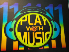 PLAY  MUSIC   FLASHING T SHIRT