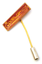 Q808) Velorex Hredec kralove Czech vintage advertising tie lapel pin badge