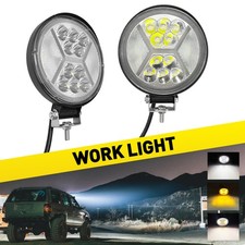 Pair 4" Amber White DRL Spot