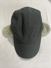 Stone Island with detachable Ear Flaps Hat Size M Grey 100% Authentic