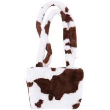 Retro Plush Crossbody Bag for