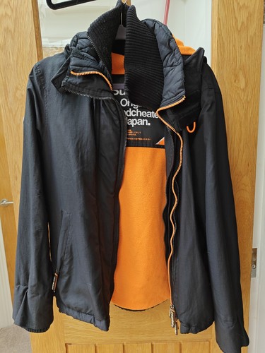 Black mens superdry pop - black,