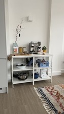 IKEA ENHET Kitchen Island Metal White Frame 120x60x75cm Good Condition