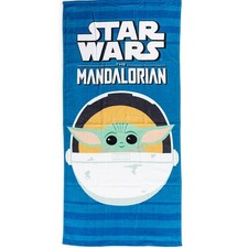 Star Wars Yoda The Mandalorian Bath Beach towel 140 x 70 cm 100% COTTON