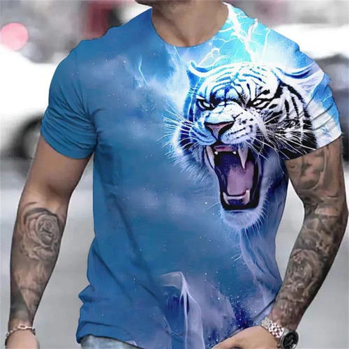 Tiger print shirt animal - tiger, 3d