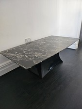 DFS BLACK GENUINE MARBLE COFFEE TABLE