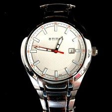 Titan 9225SCA Quartz Watch Stainless Steel Wrist Men's 3 ATM Round Dial RMF30-SM