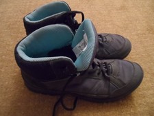 Women's Quechua Decathlon Hiking Walking Boots NH100 Mid Grey UK 6.5 EU40