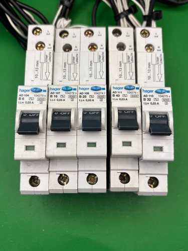 Hager rcbo ad104 b16 ad107 - hager,