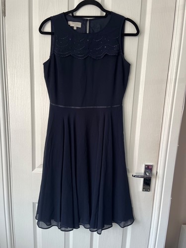Hobbs dress navy blue wedding - navy,