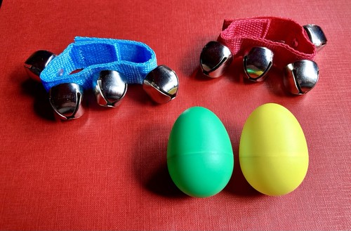 Pair wrist shakers and egg - pair,