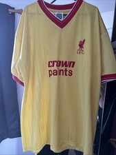 Retro Liverpool LFC 1980's Away Official Replica Shirt by Score Draw - Size XL