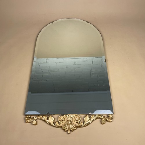 Arched wall mirror gold - arched, base