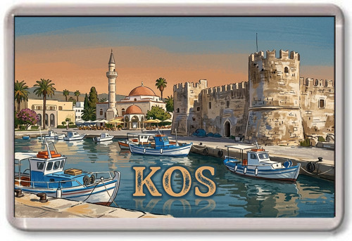 Fridge magnet kos harbour - -,