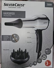Silver Crest Iconic Hair Dryer 2000W Black and Epilater Brand New