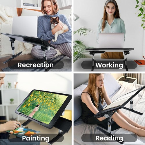 Folding tilting laptop table - tilting,