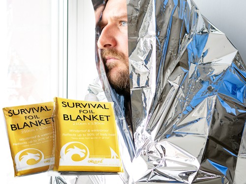 Foil thermal emergency blanket - thermal,