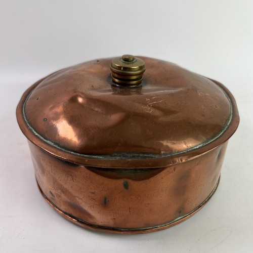 Antique vintage copper foot - copper,
