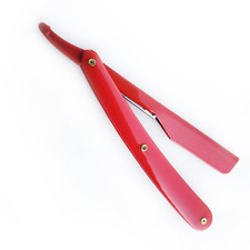 Barber Straight Cut Throat Shaving Razor + 10 Free Replacement Blades