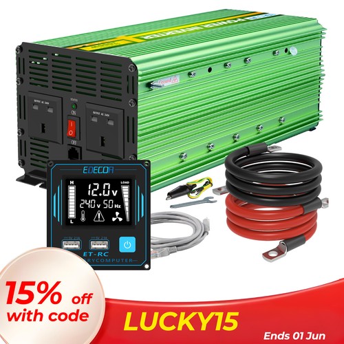 Edecoa power inverter 12v - edecoa,