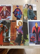 VGC 6 Womens Coats Jackets  Cardigans Mohair Knitting Patterns Hayfield etc