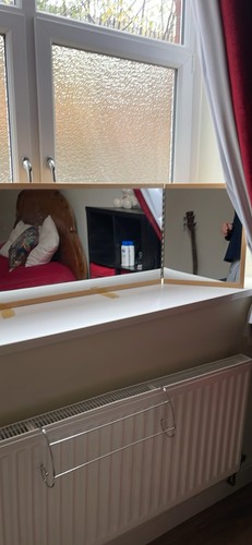 Pine dresser mirror - pine,