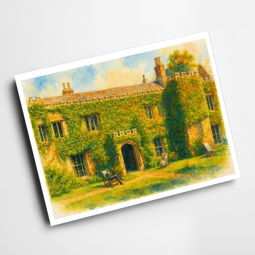 Print cathedral green - a4,