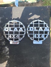 RARE PAIR VINTAGE BIG SPOT LIGHTS 4X4 RALLY SPORTS CAR  DLAA LAMP COVERS 