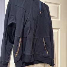 Kingsland Dressage Navy Jacket Hood And  With Gold Detail XL