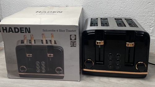 Salcombe black 4slice toaster - salcombe,