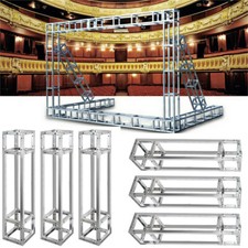 3x Stage Lighting Truss DJ Concert Wedding Trussing Mesh Stands Outdoor Portable