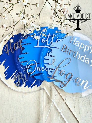 Personalized acrylic cake - acrylic,