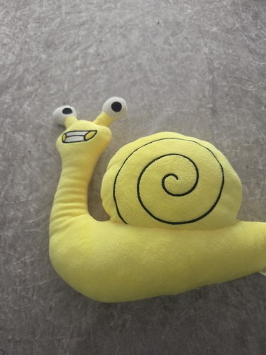 Cute 23cm yellow snail plush - snail,