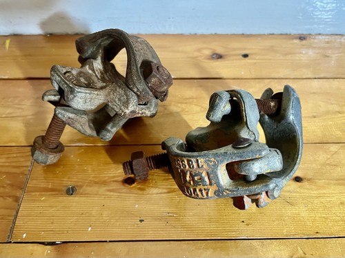 Vintage scaffold clips - vintage,